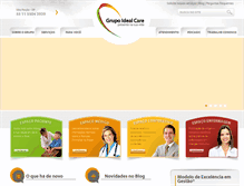 Tablet Screenshot of grupoidealcare.com.br